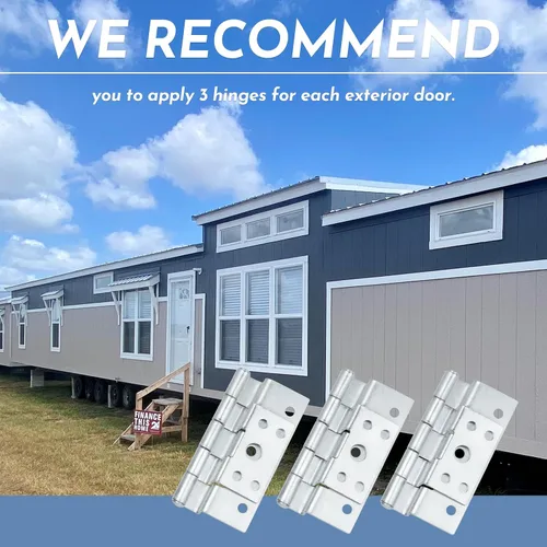 Vista 7 de Paquete de 3 bisagras de puerta para puertas combinadas de repuesto para Elixir Mobile Homes Bisagra de puerta exterior