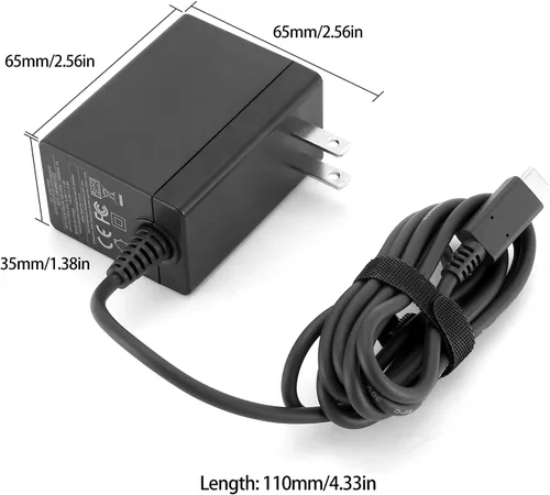 Vista 2 de Cargador de interruptor para interruptor NS interruptor OLEDSwitch Lite 15 V26 A fuente de alimentación rápida de 5 V 15 A para interruptor