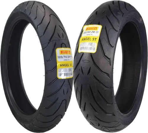 Vista 13 de Pirelli Angel ST 120/70ZR17 (58W) Neumático Delantero para Motocicleta – Neumático Deportivo de Alto Rendimiento para Mayor Agarre, Durabilidad