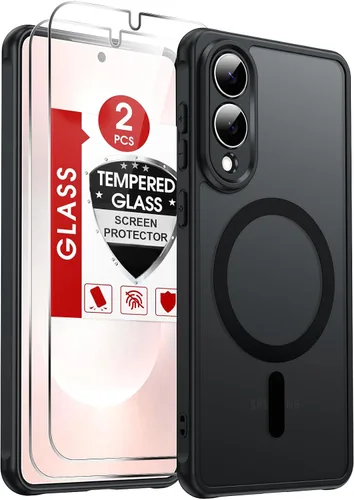 Vista 92 de LeYi Funda para teléfono Samsung-S23: protector de pantalla e imán MagSafe Púrpura