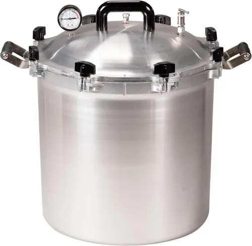 Vista 7 de All American 1930 1925X Esterilizador - 25 qt - Esterilizador no eléctrico - Adecuado para cualquier fuente de calor - Incluye estante - Fabricado