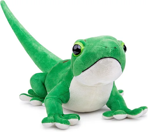 Vista 5 de Day Geckos - Peluche de lagarto realista de 16 pulgadas, peluche de lagarto Geckos de simulación, peluche de cola geckos suave, juguetes de animales