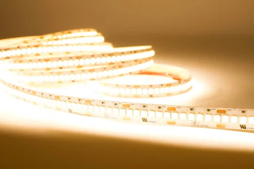 Vista 6 de Tira de luz LED más brillante de 24 V, 3000 K blanco cálido UL ultra brillante con 1200 LED por rollo más brillante que COB, 2216, 5630, 5730 chips