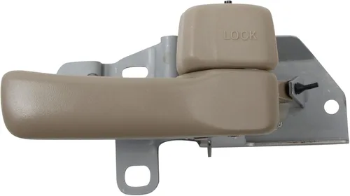 Vista 138 de TRQ Manija de puerta interior delantera izquierda cromada y negra para el lado del conductor compatible con Ford F-150 2012-2014