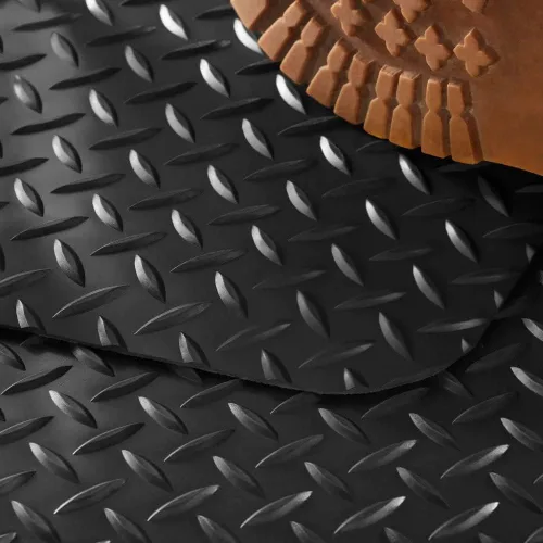 Vista 2 de Tapete de suelo con placa de diamante resistente antifatiga, soporte de pie de grado comercial para dolor de piernas y espalda, base de esponja