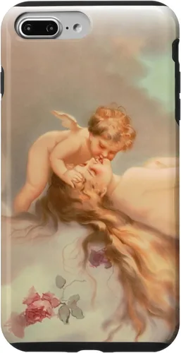 Vista 9 de iPhone 14. Querubines vintage jóvenes que cuidan de una bonita funda de ángel durmiente