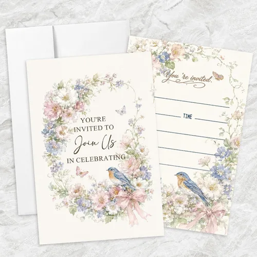 Vista 28 de AEHIE 20 juegos de invitaciones de bautizo con forma de fiesta de bautizo para baby shower, con sobres, tarjetas de invitaciones con cruz dorada