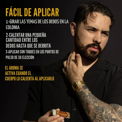 Vista 4 de Viking Revolution Paquete de 4 colonia sólida para hombre, juego de regalo de colonia para hombre, incluye café y whisky, Palo Santo, sal marina