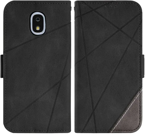Vista 6 de Asuwish Compatible con Samsung Galaxy J7 Star J 7 Crown 7J Refine 2018 J7V V 2nd Gen Wallet Case y protector de pantalla de vidrio templado Flip