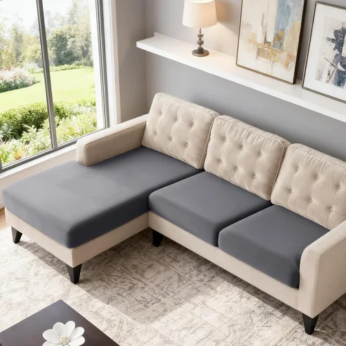 Vista 12 de TAOCOCO Fundas de Cojines de Sofá Elásticas Fundas de Asiento de Silla para Sillón, Fundas de Asiento de Sofá de 1 Pieza Protector de Muebles Suave