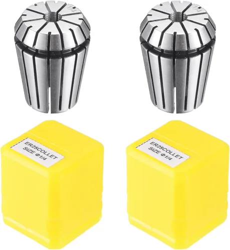 Vista 7 de uxcell ER25 Spring Collet 1/2" Chuck para máquina de grabado CNC Torno herramienta de fresado 2 unids
