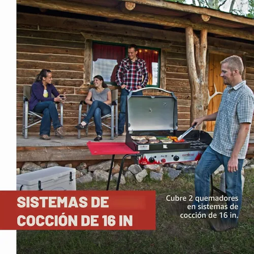 Vista 4 de Camp Chef BB90L Caja de Parrilla Barbacoa Profesional para Estufas Orange Flame de 16