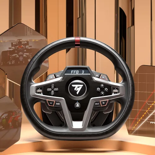 Vista 3 de Thrustmaster T248P, Racing Wheel and Magnetic Pedals, HYBRID DRIVE, Magnetic Paddle Shifters, Dynamic Force Feedback, Screen with Racing Information