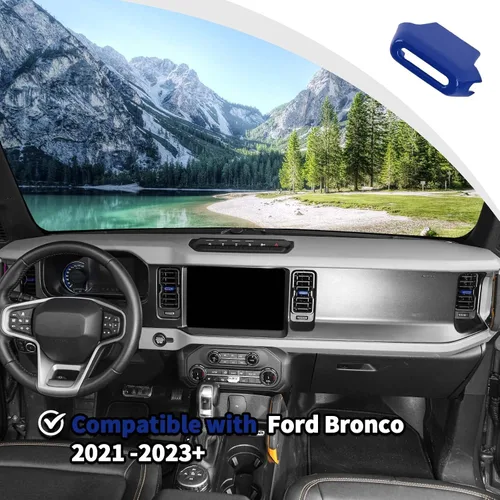 Vista 3 de JWWY para Bronco Consola Central Dispositivo de Ajuste de Ventilación de Aire Acondicionado Cubierta Decorativa Trim Compatible con Accesorios Azul