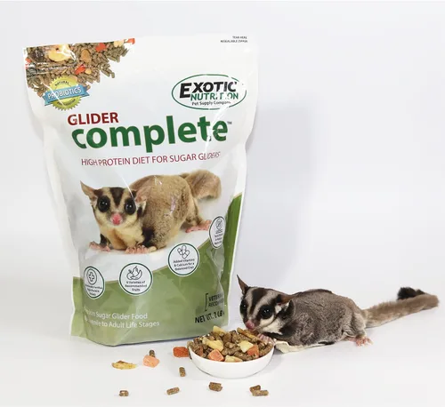 Vista 2 de Glider Complete - Alimento saludable con alto contenido en proteínas nutricionalmente completo para planeadores de azúcar (2 libras)