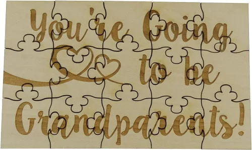 Vista 12 de You're Going to Be a Godmother - Rompecabezas de madera de tilo de 15 piezas, anuncio sorpresa de embarazo