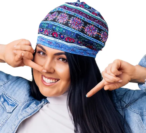 Vista 7 de Gorro de quimioterapia informal holgado para mujer