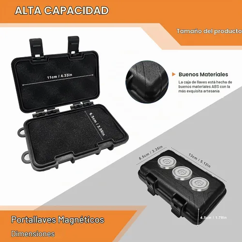 Vista 2 de Soporte magnético mejorado para llaves debajo del coche con acolchado
