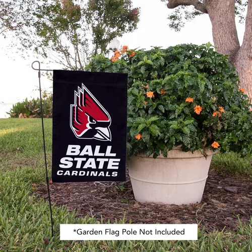 Vista 6 de Desert Cactus Bandera de jardín de la Universidad Estatal de Bola BSU Cardinals Ball U Banner 100% poliéster (diseño A)