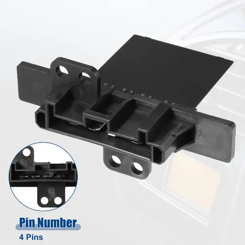 Vista 7 de ACROPIX Calentador de resistencia de motor de ventilador HVAC para Nissan Sentra 2000-2006 N.° 20291/271504Z000/271506Z500 – Paquete de 1 negro