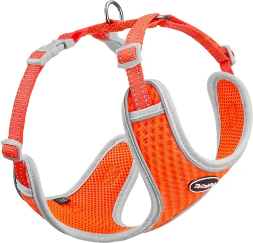 Vista 7 de ThinkPet Arnés de ventilación reflectante transpirable suave sin tirones para cachorros, chaleco de ventilación para cachorros pequeños y medianos