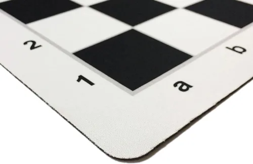 Vista 3 de WE Games Mousepad - Tablero de ajedrez de 20 pulgadas, color negro con diseño clásico, tapete de ajedrez de torneo premium, tablero de ajedrez