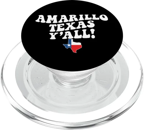 Vista 8 de Amarillo Texas Y'all TX Southern Accent Vacation PopSockets Adhesive PopGrip