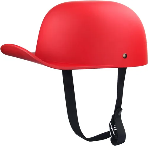 Vista 13 de Baseball Motorcycle Helmet - DOT Approved Open Face Helmet for Men Women Baseball Cap Helmet for Bike, Cruiser, Chopper, Moped, Scooter