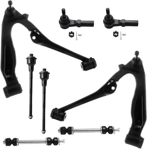 Vista 123 de Detroit Axle - Kit de brazos de control de extremo de 8 piezas para Toyota 2001-2003 Highlander 2002-2003 Camry Lexus ES300, 2 conjuntos de brazos