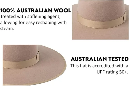 Vista 6 de Lack of Color Sombrero Fedora Rancher para mujer