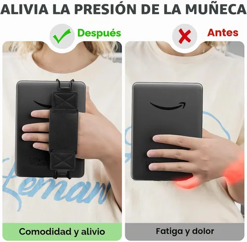 Vista 3 de MoKo Paquete de 2 correas de mano para tablets Kindle eReaders de 6 a 8