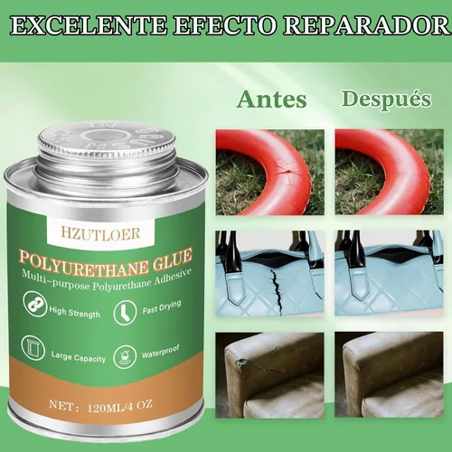 Vista 4 de Adhesivo de poliuretano, pegamento de poliuretano multiusos de 120 ml, súper pegamento para PU, PVC, TPU, ABS, etc, alta resistencia, impermeable