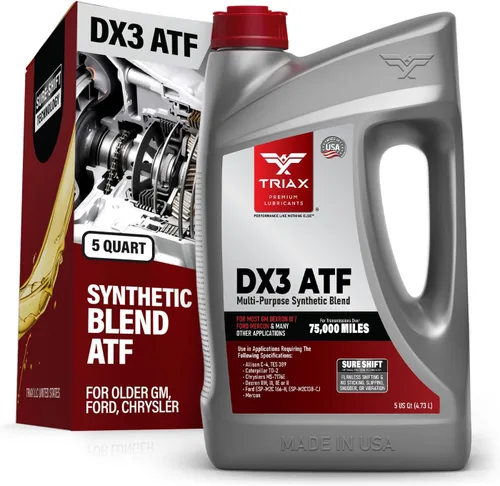 Vista 12 de TRIAX DX3 ATF - Compatible con la mayoría de aplicaciones GM Dexron III y Ford Mercon - Líquido para transmisión automática multiuso, optimizado