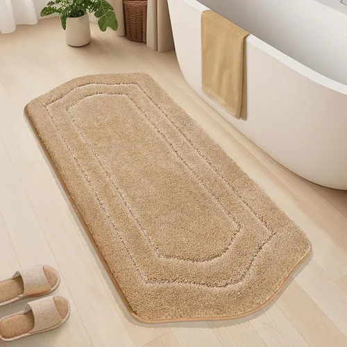 Vista 59 de COSY HOMEER Alfombras de Baño Extra Gruesas para Baño - Juegos de Alfombras Antideslizantes de Lino de Baño Suave Felpa 100% Poliéster Fuerte Sala