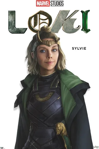 Vista 16 de Trends International Marvel Loki - Póster de pared de la serie Sylvie Feature Series, 14.725 x 22.375 pulgadas, versión enmarcada de madera