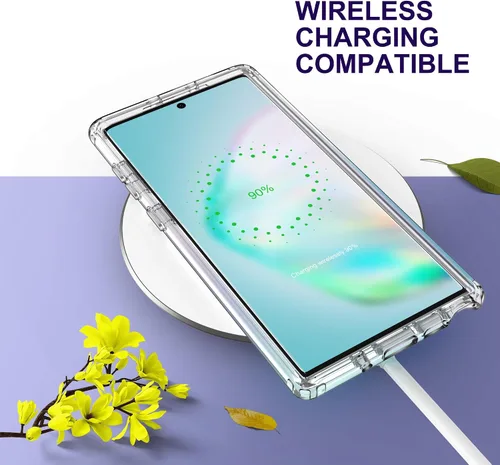 Vista 9 de ULAK Funda para Galaxy Note 10, resistente a los golpes, resistente, funda protectora transparente de TPU suave para Samsung Galaxy Note 10 de 6.3