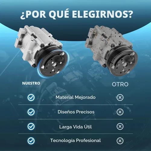 Vista 5 de TadaMark - Compresor de CA con embrague compatible con Ford Taurus 3.0L 2001-2007, para Mercury Sable 3.0L 2001-2005