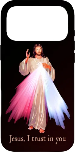 Vista 22 de Funda para iPhone 13 Pro Max Jesús con la que confío en ti Divina Misericordia Misericordiosa Jesús