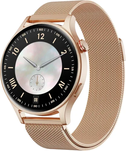 Vista 10 de Fitpolo Reloj inteligente para hombres y mujeres, pantalla táctil AMOLED de 1.3 pulgadas, rastreador de fitness, hacer/responder llamadas, monitor
