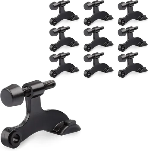 Vista 11 de HOMOTEK Paquete de 3 Topes de Puerta de Latón Antiguo con Pasador de Bisagra, Tope de Puerta Ajustable de Lujo Resistente de 2-1/2"x1-3/4