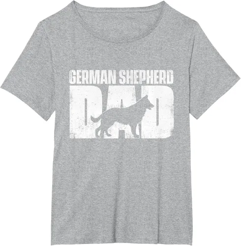 Vista 88 de Camiseta de pastor alemán para el día del padre del dueño de perros caninos, Negro