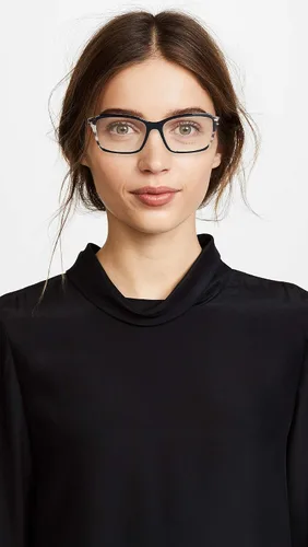 Vista 3 de Prada Gafas rectangulares para mujer, color negro marróntransparente, talla única