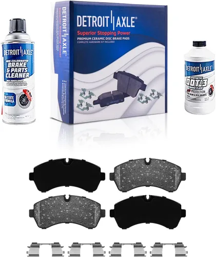 Vista 87 de Detroit Axle - Pinza de disco del lado del acompañante + pastillas de freno de cerámica de repuesto para Lexus HS250H Toyota RAV4 Prius V Scion xB
