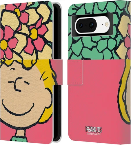 Vista 51 de Head Case Designs Officially Licensed Peanuts Charlie & Woodstock Nap Halfs and Laughs Leather Wallet Case Compatible with Google Pixel 8