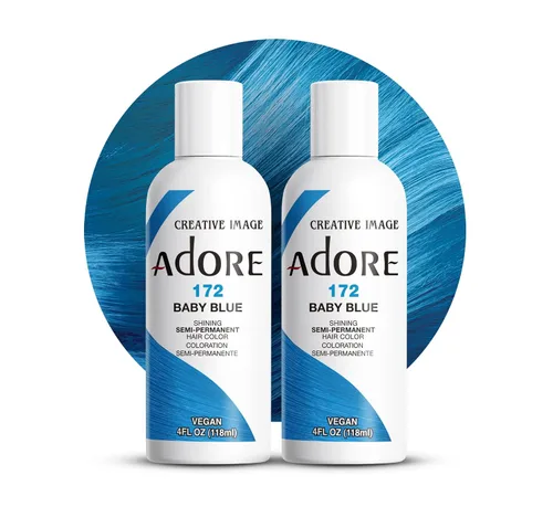 Vista 20 de Adore Tinte semipermanente verde para el cabello, vegano y sin crueldad, 4 onzas líquidas, 163 Green Apple (paquete de 1)