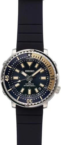 Vista 4 de Seiko Prospex SRPF81K1 - Reloj automático de buceo para hombre, modelo Safari 'Mini Tuna', Azul, Buceador