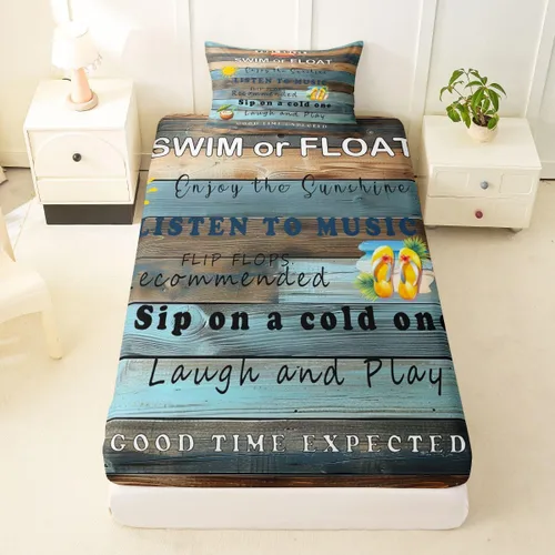 Vista 53 de Erosebridal Fishing Fitted Sheet Twin for Boys, Big Pike Fish Black Bed Sheets for Rustic Farmhouse Lake House Decor, Fishing Bedding Set Marine