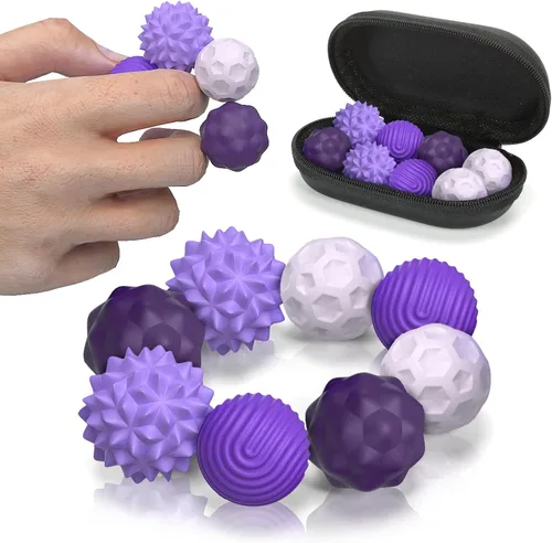 Vista 11 de Juguetes de Bolas Magnéticas Fidget, 8 Piezas Juguetes Sensoriales de Silicona para Alivio del Estrés para Adultos y Adolescentes con Autismo, TDAH