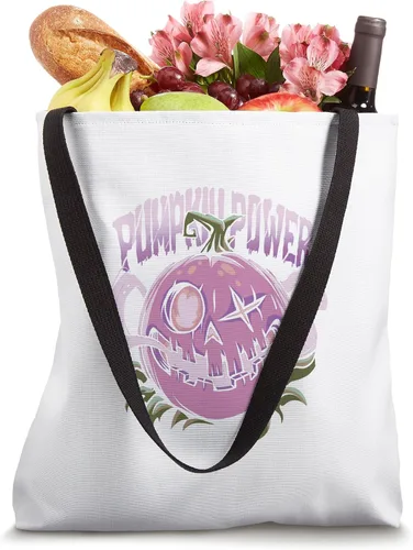 Vista 4 de Pumpkin Power Pumkinpower Helloween Purple Pumpkin Tote Bag