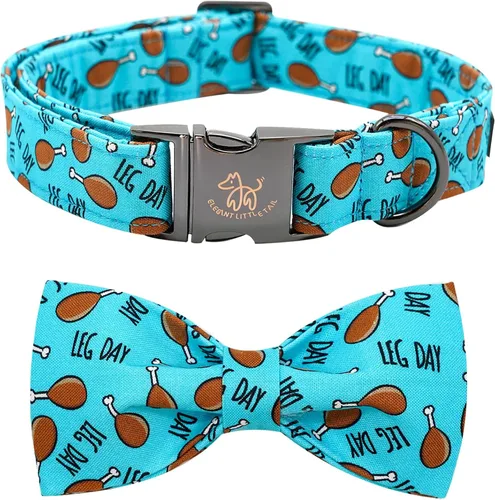 Vista 16 de Elegant little tail Collar de perro de Halloween, collares de perro de otoño naranja calabaza collar de mascota festivo collar de corbatín